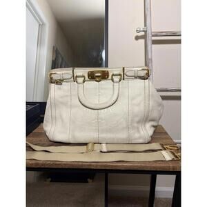 Prada Vitello Daino Bauletto Leather Shoulder Doctor Handbag